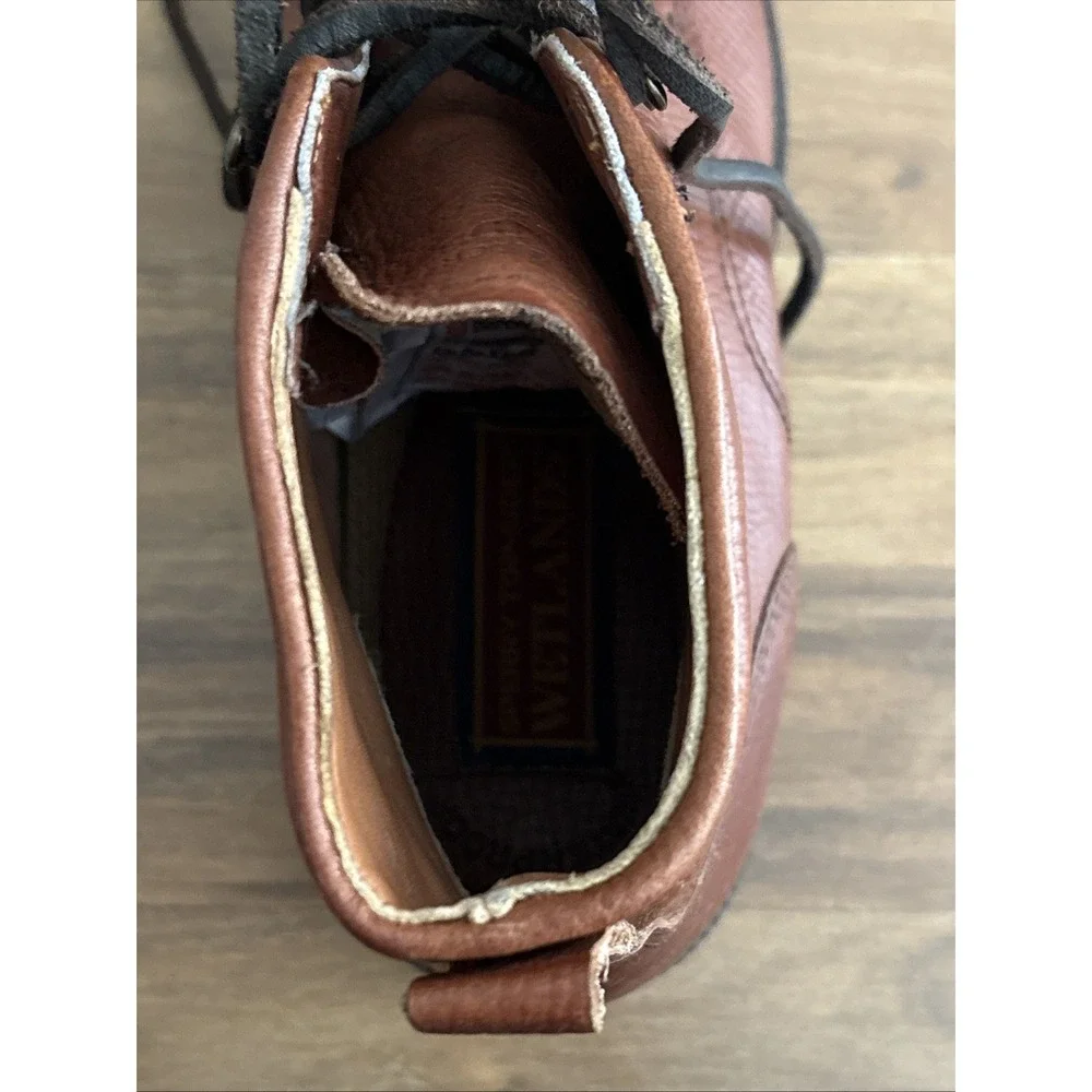 Sperry Mens Brown Leather Lace Up Ankle Boots Lug Sole 75400 Size 8.5M